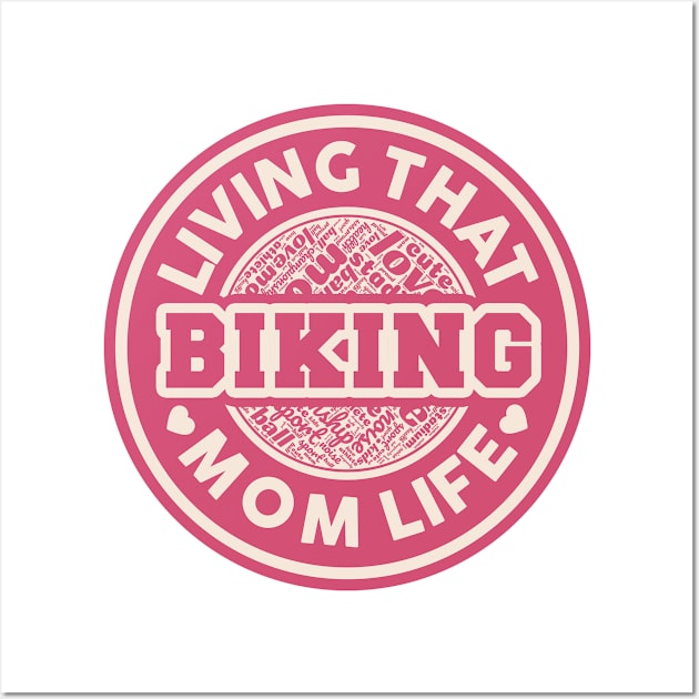 Living that biking mom life Wall Art by SerenityByAlex